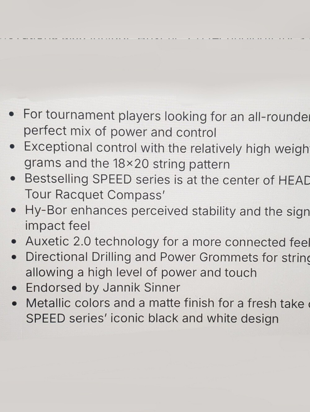 Head Speed PRO Tennis Racquet - Picture 3 of 4